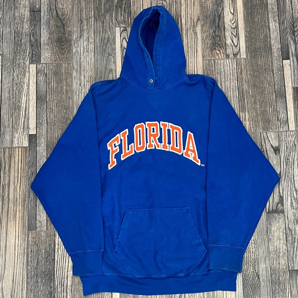🔥🏈 Vintage FLORIDA GATORS Embroidered College Hoodie Sweatshirt Sz Lg - GUC‎